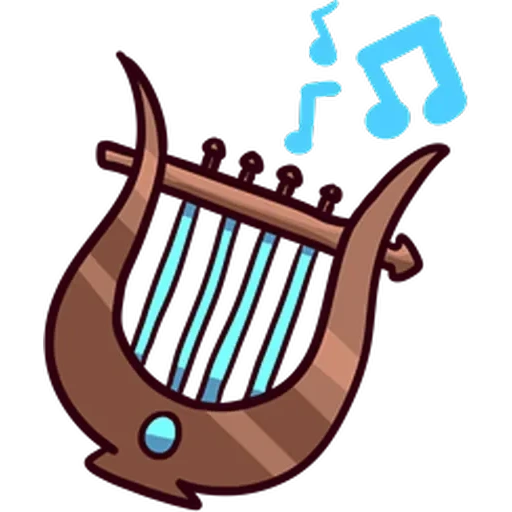 arfa lira, vector arfa, um instrumento musical de harpa, instrumento musical da lira