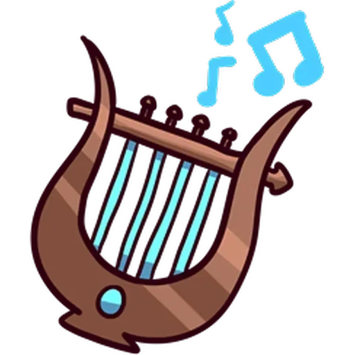 lyre de harpe, vecteur de harpe, instruments de musique harpe, instruments de musique lyre