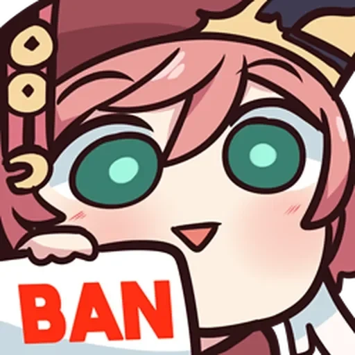 anime, riyo gudako, chibi monica, genshin impact, osu emoji discord