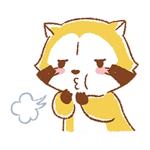 animation, raccoon, affectionate, the raccoon went mad, boom standoff sticker