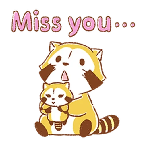 animation, i miss you, the raccoon went mad, animation
