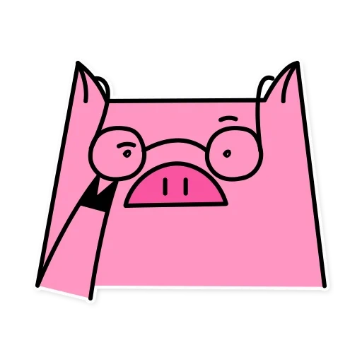 hermoso, cerdo, rosado, el cerdo es rosa, cerdo como