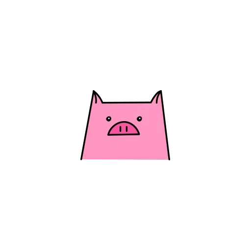 lovely, emoji, pig, pink