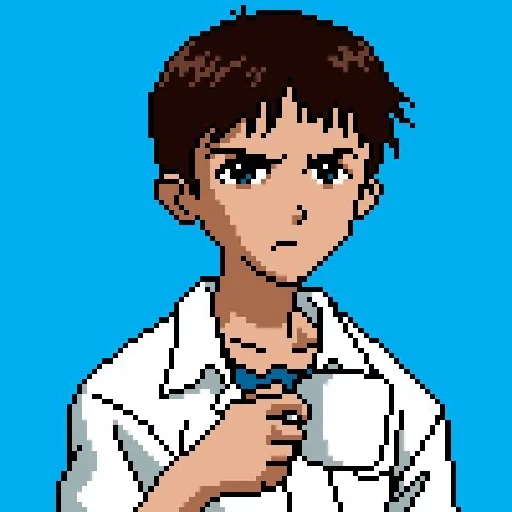 shinji ikari, shinji cup, ikari shinji pixel, das evangelium shinji cup, das evangelium von pixel shinji