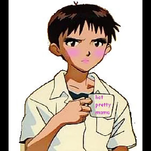 shinji, shinji ikari, shinji ikari com uma caneca, shinji ikari kurezhoy, evangelion shinji com uma caneca