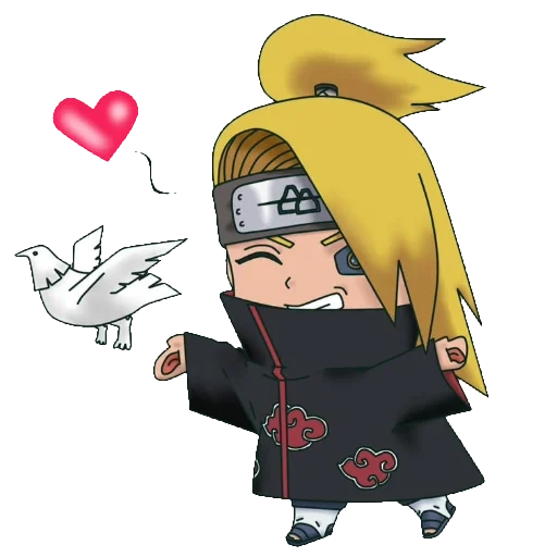 deidara chibi, akatsuki deidara, chibi naruto deidara, chibi akatsuki deidara, deidara naruto é pequeno