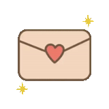 la envoltura, insignia de correo, carta del icono, el icono del sobre, el sobre es un corazón