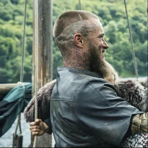 ragnar lodbrok, vikings de ragnar, série ragnar losbrok, la coupe de cheveux de ragnar losbrok, ragnar losbrok viking