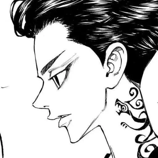 manga, manga de animación, patrón de animación, tatuaje de sano wanjiro, imagen de animación de tokyo vengador alliance