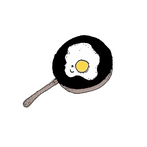 омлет, яичница, брошь яичница, предметы столе, аппликация сковородка яичницей