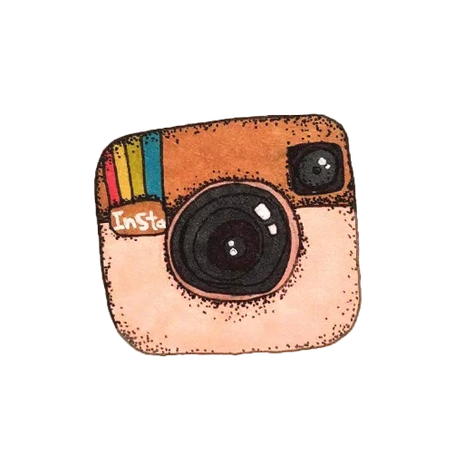 instagram, милые рисунки, инстаграм иконка, милые рисунки кавай, значки инстаграма милые