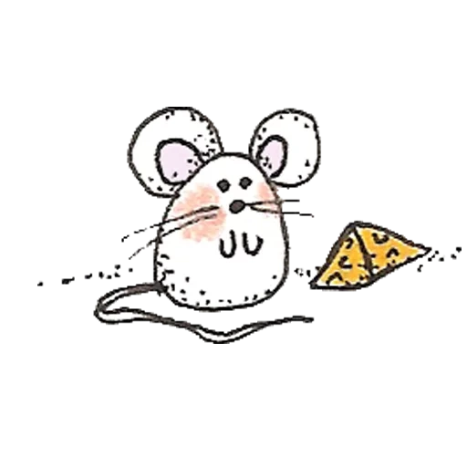 мышка, мышь сыром, милые рисунки, мышка срисовки, рисунок мышки срисовки