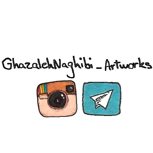 instagram, милые рисунки, значок инстаграм, рисунок инстаграм, значки инстаграма милые