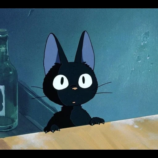 cat anime, темное аниме, black cat anime, ведьмина служба доставки, ведьмина служба доставки кот зизи