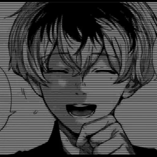 bild, sasaki hayes, tokyo ghoul, manga tokyo ghhal, haise sasaki schwarz weiß