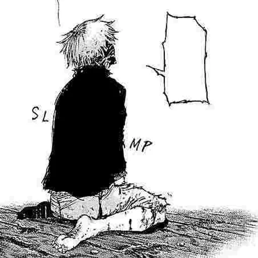 manga, immagine, manga kaneki sad, nonno all'interno del manga, tossina benedixhion gull
