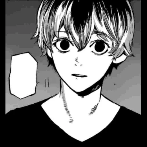 manga, imagen, manga de arte, sasaki haise manga, tokio ghoul manga haise