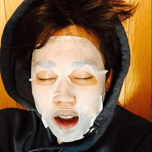 asian, human, facial masks, ivangay's face, ivangai fell ill