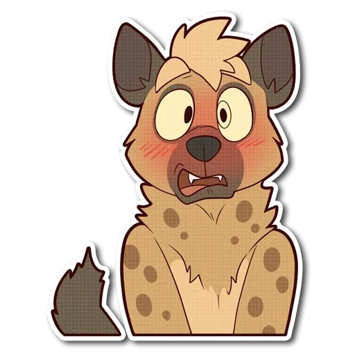 hyena, hyena spott, hyena hyena, hyena sticker