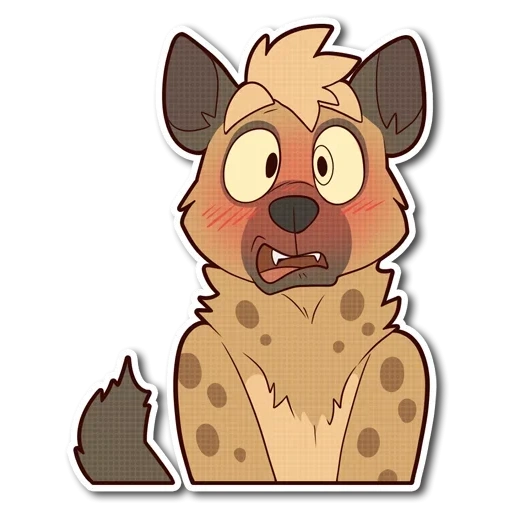 hyena, hyena spott, heiner hyena, stiker hyena