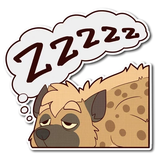 hyena, hyena hyena, hyena sticker