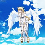 animation, mayuri angel, angel of digimon, cartoon character, anime painted girl angel