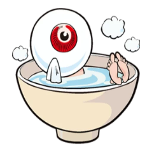 banho, medama oyaji, ovo kaiyodo, fatos sobre o banheiro, tomar um banho