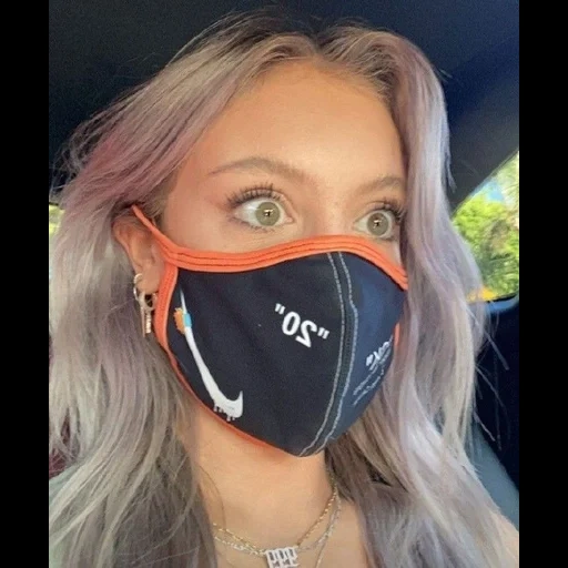 face mask, girl, face mask, protective mask, reusable mask