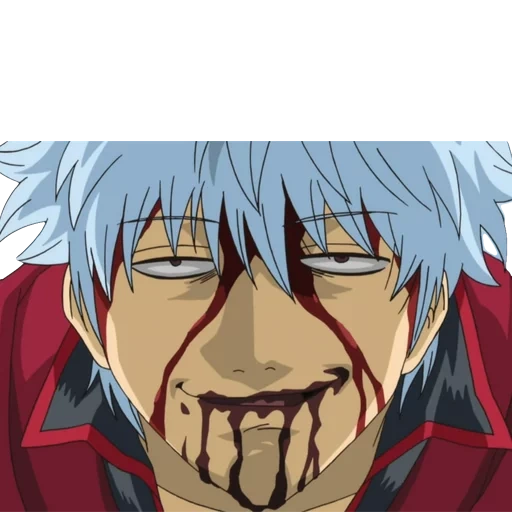 gintama, gintama 2, gintoki sonríe, gintama gintoki, personajes de gintama