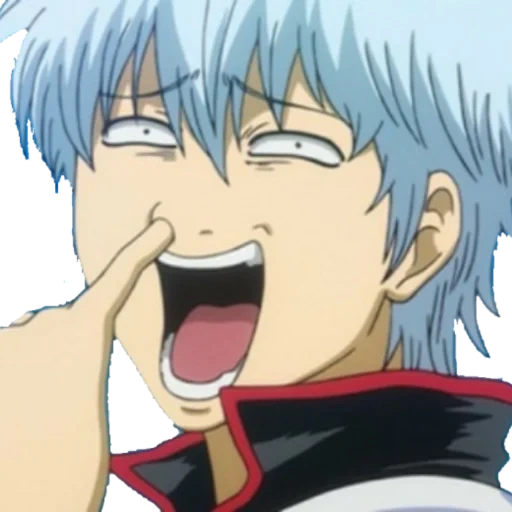 gintama, гинтама аниме, gintoki sakata, гинтоки гневный, гинтоки саката улыбается