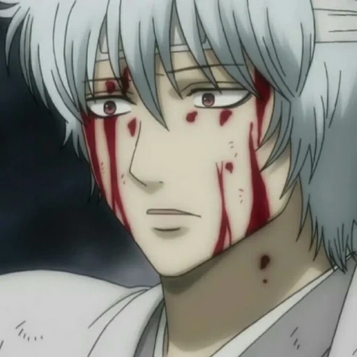 gintama, gintoki ferito, anime gintama, gintama gintoki, anime gintama gintoki evil