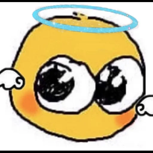 anime, meme smiley é fofo, meme smiley chorando, emoticons amarelos fofos, estamos envergonhados pela mineração