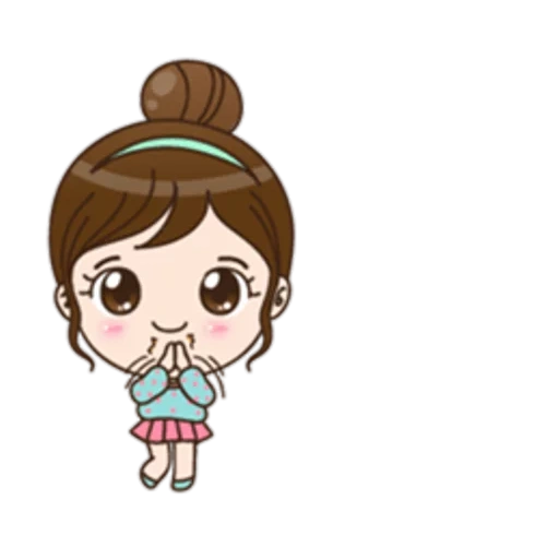 chibi, clipart, the drawings are cute, the girl is cartoony