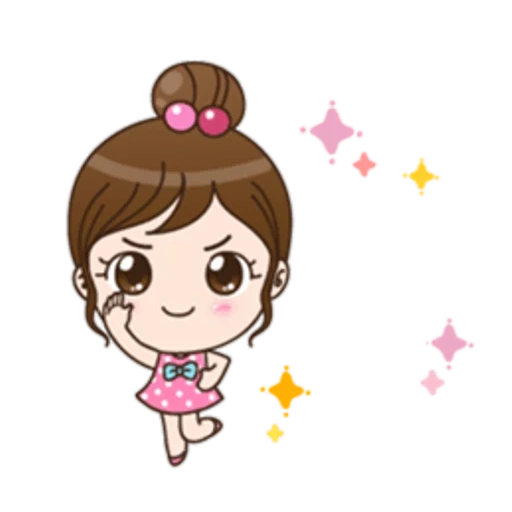 chibi, clipart, girl, ampong is, the girl is cartoony