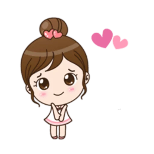chibi, korea, clipart, ampong is, the girl is cartoony