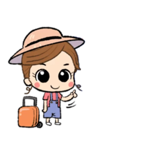 clipart, lol girls, the girl is cartoony, little detective, draw so cute girls
