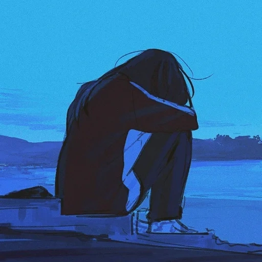 аниме грусть, аниме одинокий парень, одиночество аниме эстетика, амонг ас грустные анимации, аниме депрессия одиночество