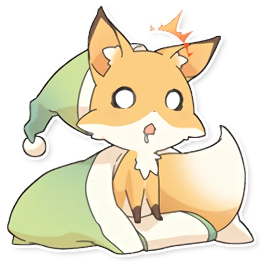 raposa, raposa, anime fox, chibi fox, a raposa é um desenho doce