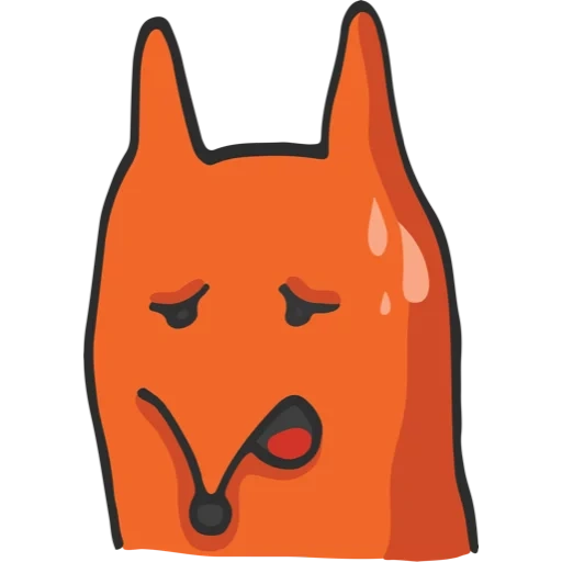 emoji stickers, emoji lisa, stickers, emoji fox, head of a fox