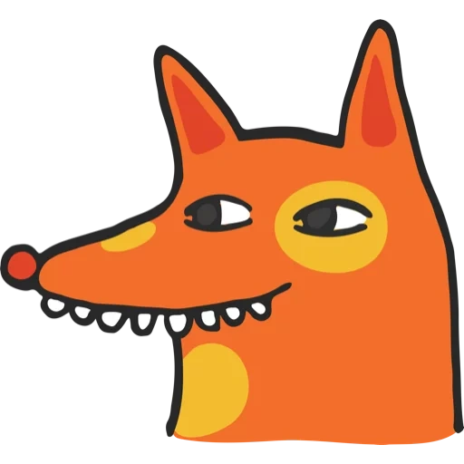 telegram stickers, emoji stickers, fox head sticker, stickers archie, telegram stickers