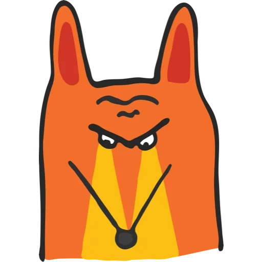 autocollants emoji, autocollants, autocollants fox, ensemble d'autocollants de renard, autocollants orange