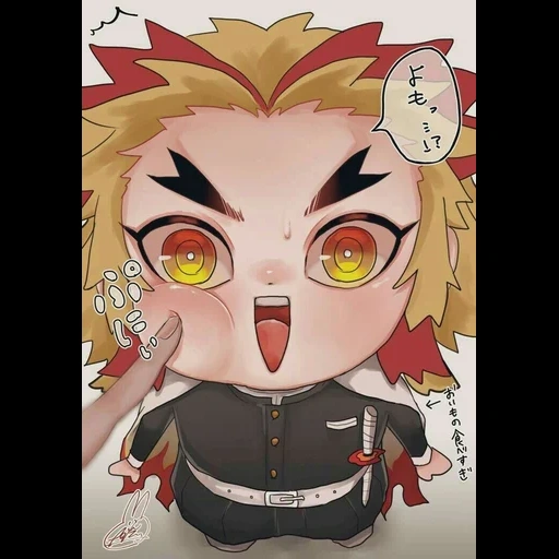 anime carino, kyojuro chibi, rengoku chibi, disegni anime, personaggi anime