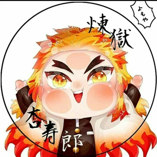 chibi, lien goku, kyojuro chibi, bahkan goku chibi, pola anime yang lucu