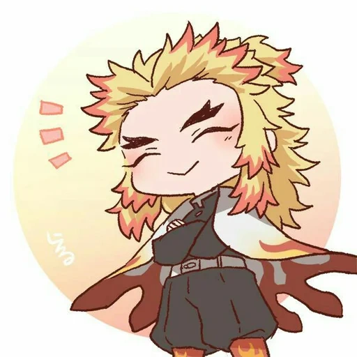 idées d'anime, rengoku chibi, dessins d'anime, personnages d'anime, kimetsu no yaiba