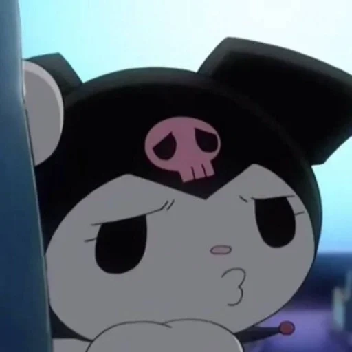 anime, twitter, kuromi kitty, kuromi hallow kitty, kitty kuromi estética