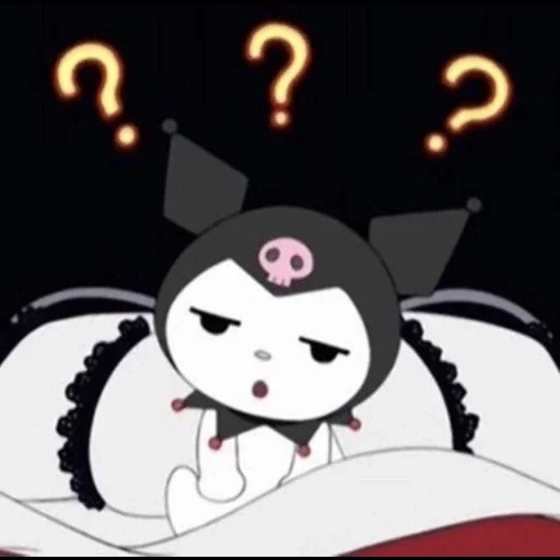 kuromi, ciao kitty, cartone animato chicken black rice, ciao kitty e kuromi, ciao kitty anime kuromi