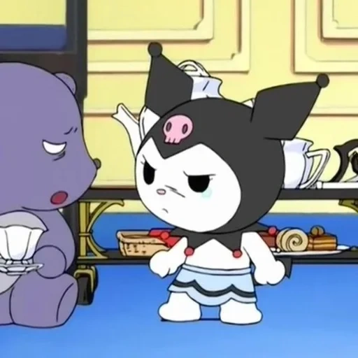 kuromi, pokemon, my melody, black rice kitten, black rice kitten character