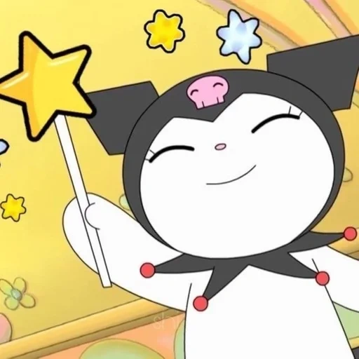 anime, melodi saya, hello kitty kuromi, kartun kitty kuromi, estetika kitty kuromi