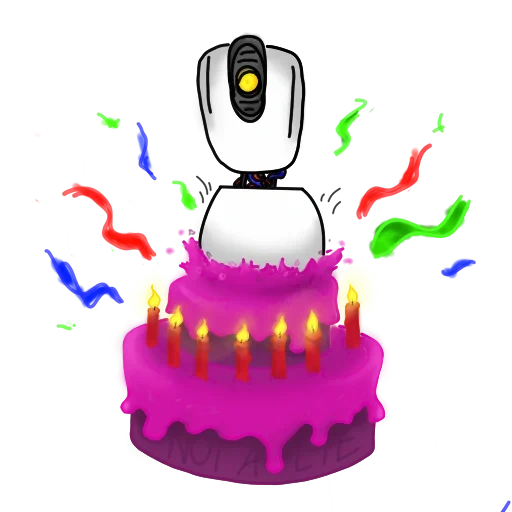 cake, 3 d cake, icon cake, the character holds the cake