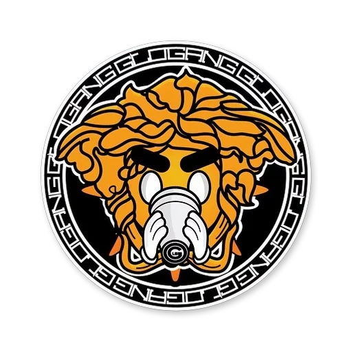 versace, glo gang, versace logo, emblème de glo gang, versace zhishijin